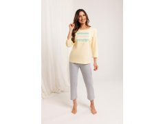 Dámské pyžamo Regina 709 v&nbsp;plné délce 2XL-3XL Z25/26 2
