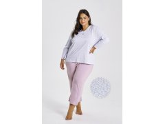 Taro Debora 3463 long/r 2XL-4XL Z25/26 dámské pyžamo 1