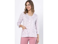 Leveza pyžamo 1636 Dobrusia 3/4 M-2XL rozepínací 4