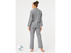 Pyžamo Key LNS 429 B25 long/r S-XL dámské rozepínací 1