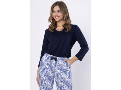 Pyžamo Leveza 1660 Elwira 7/8 M-2XL 1