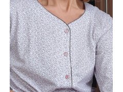 Pyžamo Luna 388 3/4 3XL Z25/26 dámské rozepínací 8