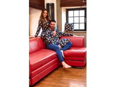 Cornette pyžamo 482/459 Teddy 5 délka/r Vánoce S-2XL dámské rozepínací 3