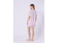 Leveza 1709 Samanta pyžamo kr/r S-XL na zip 3