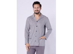 Pyžamo Hotberg 1748 Kamil long/r M-2XL rozepínací 1