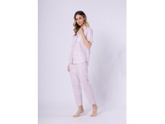 Pyžamo Leveza 1712 Dominika kr/r M-2XL bez zipu 3