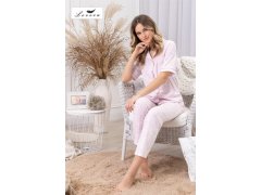 Pyžamo Leveza 1712 Dominika kr/r M-2XL bez zipu 5