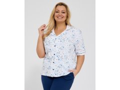 Pyžamo Cornette 347/347 Yvonne kr/r 3XL-5XL rozepínací 1