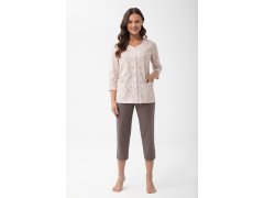 Pyžamo Luna 1305 7/8 2XL-3XL L26 rozepínací 2