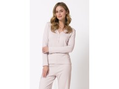 Pyžamo Leveza 1812 Yara, dlouhé rukávy, velikosti S–XL 1