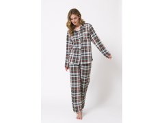Pyžamo Leveza 1805 Wala, dlouhé rukávy, velikosti M–2XL, rozepínací 2