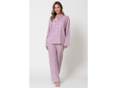 Pyžamo Leveza 1821 Odessa, dlouhé rukávy, velikosti M–2XL, rozepínací 1