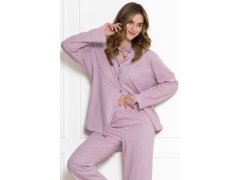 Pyžamo Leveza 1821 Odessa, dlouhé rukávy, velikosti M–2XL, rozepínací 3