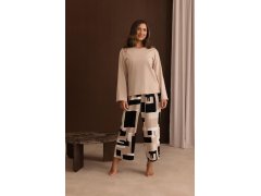 Pyžamo Regina 4021 dlouhé rukávy, velikosti M–2XL, Z26 1