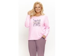 Pyžamo Taro 3657 Solene, dlouhé rukávy, velikosti 2XL–4XL, Z26 1