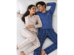 Pyžamo Cornette 482/489 Giorgia, délka rukávů S–2XL, rozepínací 2
