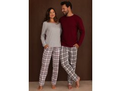 Pyžamo Regina 6006 dlouhé rukávy, velikosti S–2XL, Z26 3