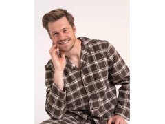 Pyžamo Moraj PDM5700-003 dlouhé rukávy, velikosti M–4XL, rozepínací 1