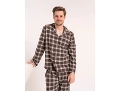 Pyžamo Moraj PDM5700-003 dlouhé rukávy, velikosti M–4XL, rozepínací 4