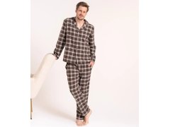 Pyžamo Moraj PDM5700-003 dlouhé rukávy, velikosti M–4XL, rozepínací 5