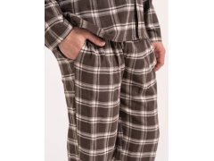 Pyžamo Moraj PDM5700-003 dlouhé rukávy, velikosti M–4XL, rozepínací 6