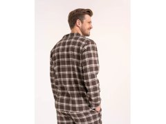 Pyžamo Moraj PDM5700-003 dlouhé rukávy, velikosti M–4XL, rozepínací 7