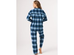 Pyžamo Key LNS 465 B26, dlouhé rukávy, velikost 2XL–3XL, rozepínací 1
