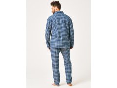 Pyžamo Key MNS 404 B26 dlouhé rukávy, velikosti M–2XL, rozepínací 1