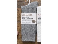 Ponožky WiK Soxlandia 3078 vzor 52 z&nbsp;merino vlny, velikosti 35–42 1