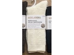 Ponožky WiK Soxlandia 3078 vzor 52 z&nbsp;merino vlny, velikosti 35–42 4