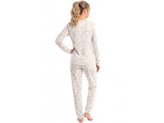 Pyžamo Donna Adore Long Ecru, dlouhé rukávy, velikosti S–2XL 3