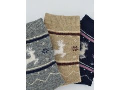 Noviti SW009 Vlněné ponožky se sobem 36-41 5