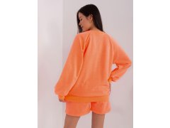 Dámská tepláková souprava s&nbsp;fluo oranžovými šortkami (813) 2