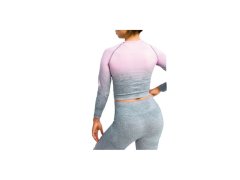 GymHero Ombre Rushguard s&nbsp;dlouhým rukávem LONG-MILKSHAKE Růžová L 1