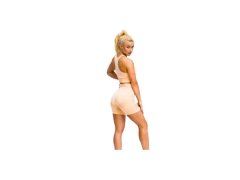 GymHero California Cute Shorts W PEACH 2