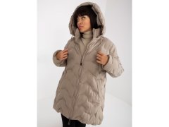 Béžová zimní péřová bunda s kapucí (NM-KR-P22-6632-62.00P) 3