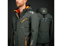 Geographical Norway Softshellová bunda Royaute DB 068 M WY8027H/GN/Dark Grey / Orange 4