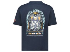 Geografické Norsko Jakado DB 254 M SY10074H/GN-Navy Tričko 1