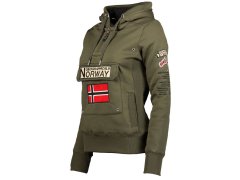 Geografické Norsko Gymclass DB 054 M WW2491H/GN-Kaki mikina 3