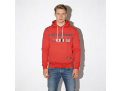 Geographical Norway Great DB 317 M WY8613H/GN-Red Mikina s kapucí 2