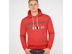 Geographical Norway Great DB 317 M WY8613H/GN-Red Mikina s kapucí 4