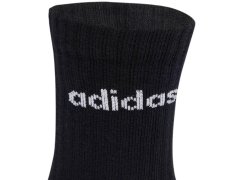 Ponožky Adidas Linear Crew s podšívkou, balení 6 párů, černé JL6094 2