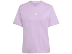 Dámské bavlněné tričko adidas Essentials 3-Stripes ve světle fialové barvě JX7619 1
