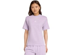 Dámské bavlněné tričko adidas Essentials 3-Stripes ve světle fialové barvě JX7619 5
