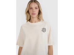 Dámské tričko oversize s potiskem 4F 4FWSS25TTSHF1993-11S 1