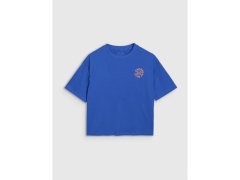 Dámské tričko oversize s potiskem 4F 4FWSS25TTSHF1993-36S 1