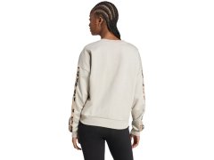 Dámská mikina adidas Animal Print 3-Stripes French Terry Sweatshirt v krémové barvě JM1836 4