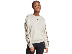 Dámská mikina adidas Animal Print 3-Stripes French Terry Sweatshirt v krémové barvě JM1836 8