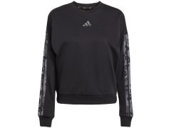 Dámská mikina adidas Animal Print 3-Stripes French Terry Sweatshirt, černá, JM1835 1