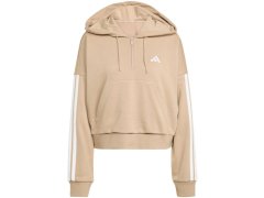 Dámská mikina s&nbsp;kapucí Essentials French Terry Quarter Zip beige JX7676 1